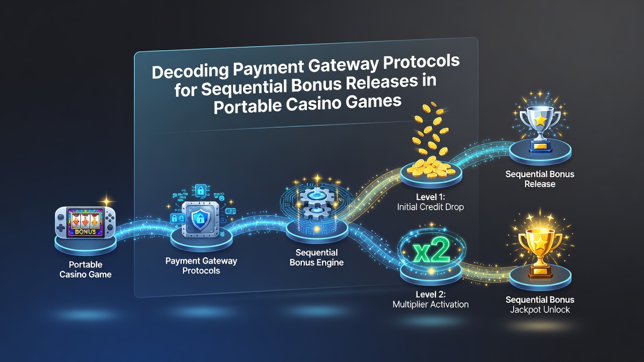 Ablaufdiagramm sequentieller Bonusfreigaben über Zahlungsgateways in portablen Spielen